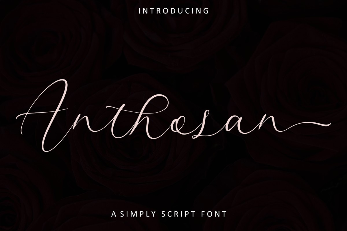 폰트 Anthosan