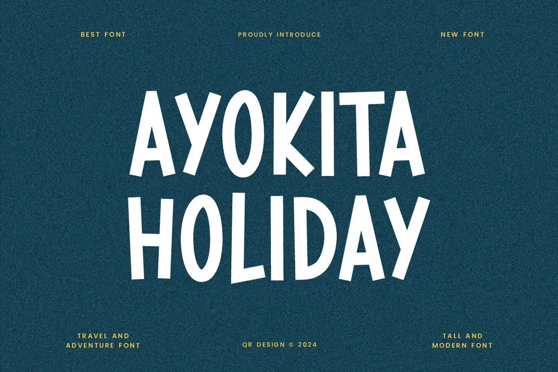 폰트 Ayokita Holiday