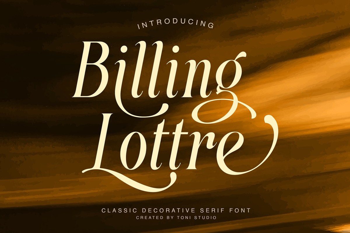 폰트 Billing Lottre
