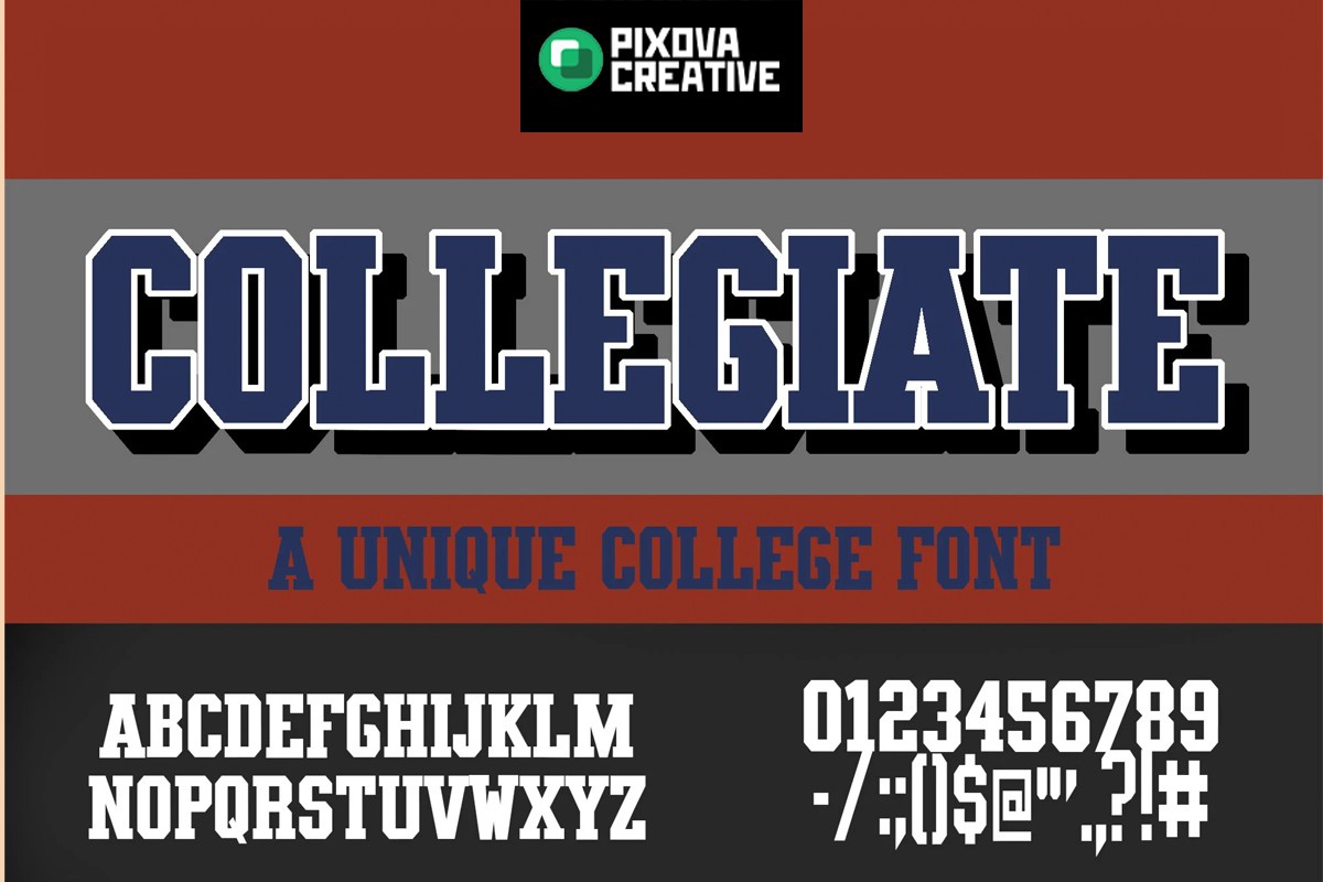 폰트 TXCD Collegiate